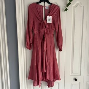 Hello Molly Talk Fast Midi Dress - Blush